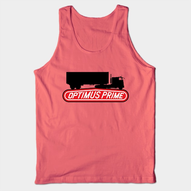 Optimus Prime vintage trucking logo Tank Top by lonepigeon